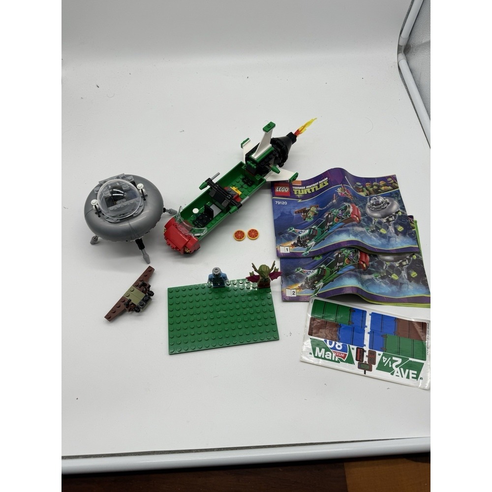 LEGO TMNT 79120 T-Rawket Sky Strike Partial Set with Kirby Bat‎ Kraang Manuals